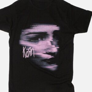 Korn Glitch Face T-shirt | Nu Metal Band Shirt | Rock Music Tee